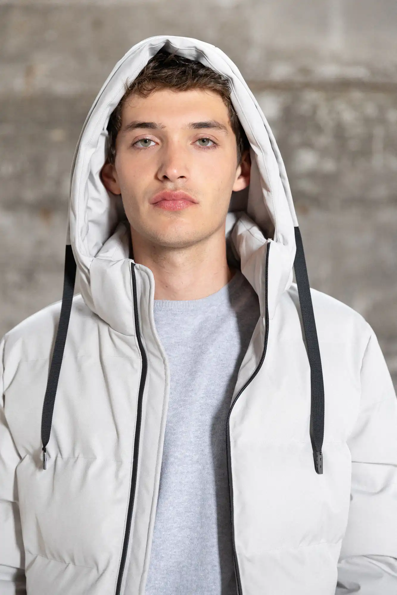 Splendid fashion ανδρικό κοντό μπουφάν με αποσπώμενη κουκούλα 52-201-031 ICE