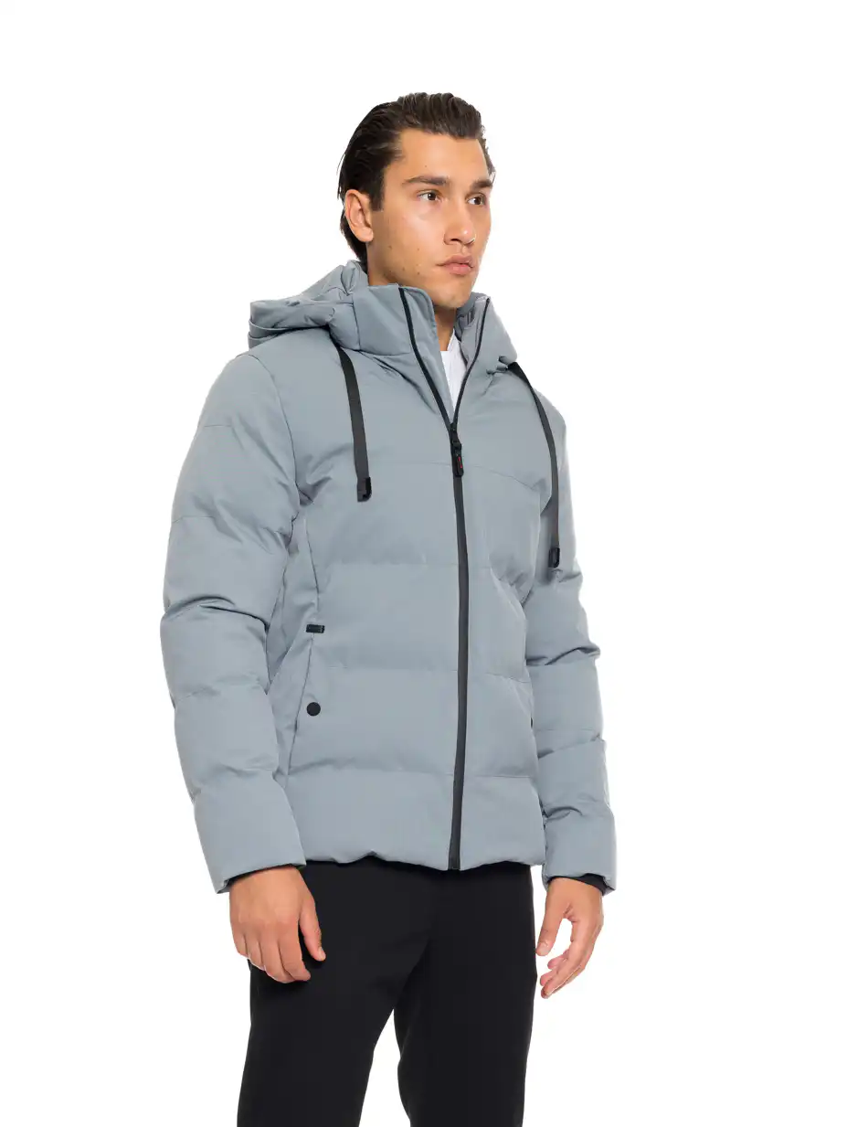 Splendid fashion ανδρικό κοντό μπουφάν με αποσπώμενη κουκούλα 52-201-031 MINT