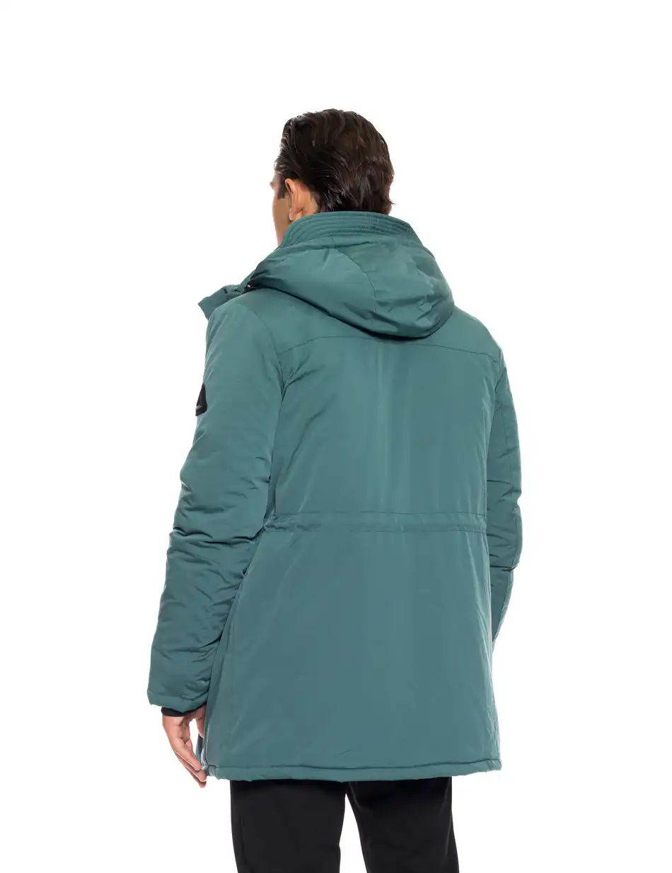 Biston fashion ανδρικό demi μπουφάν με αποσπώμενη κουκούλα 52-201-035 GREEN