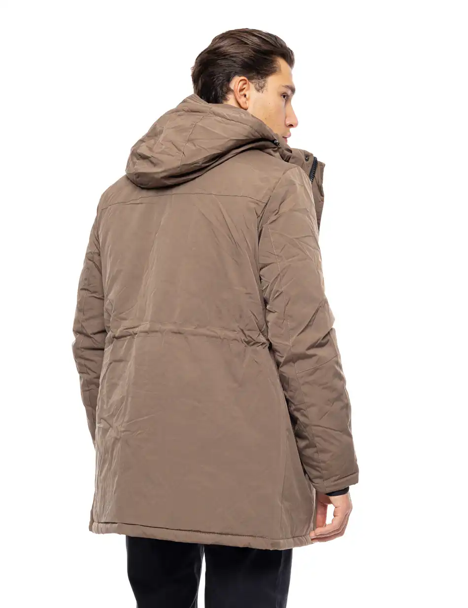 Biston fashion ανδρικό demi μπουφάν με αποσπώμενη κουκούλα 52-201-035 CAMEL