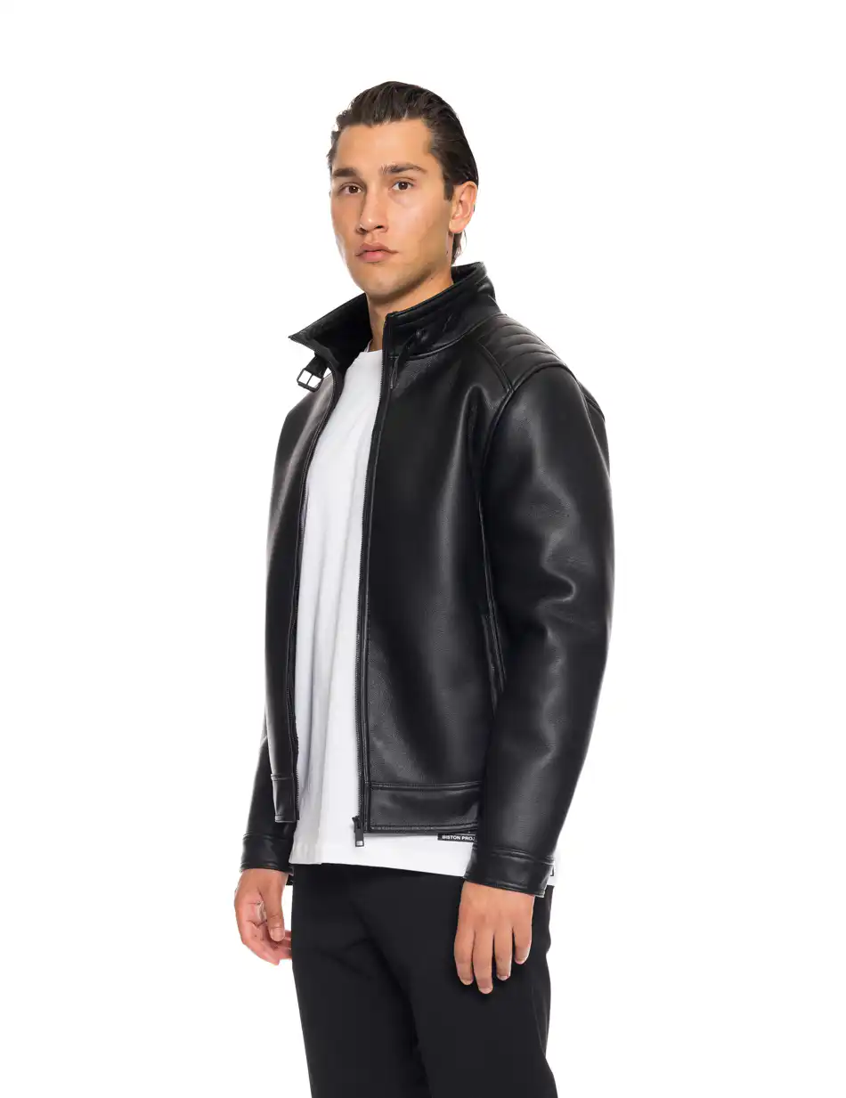 Splendid fashion ανδρικό κοντό μουτόν μπουφάν 52-201-043 BLACK