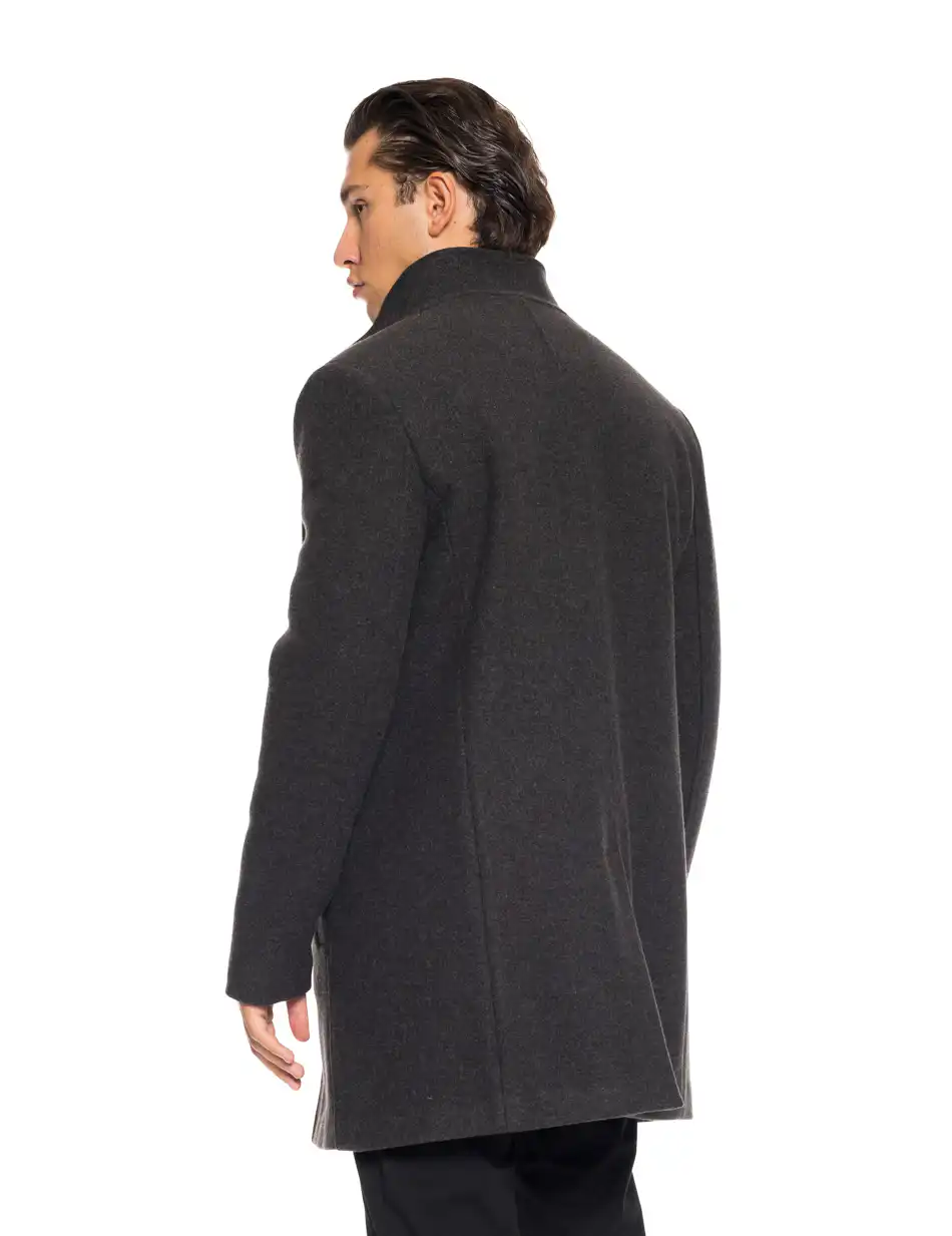 Splendid fashion ανδρικό demi μαλλινο παλτό 52-201-053 DK GREY