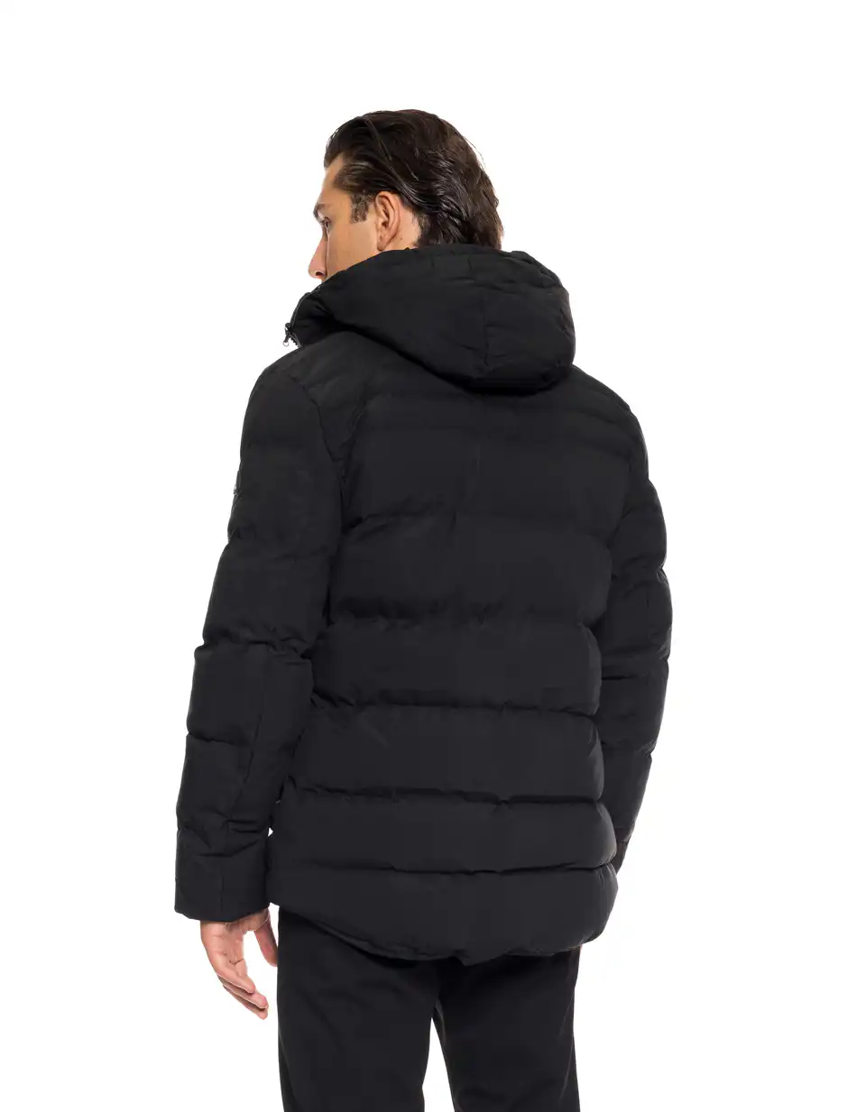 Splendid fashion ανδρικό κοντό μπουφάν με αποσπώμενη κουκούλα 52-201-054 BLACK