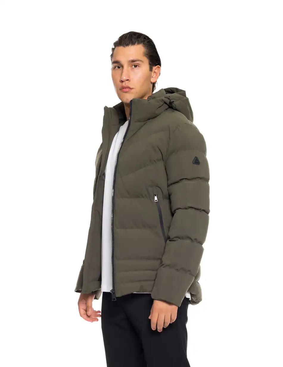 Splendid fashion ανδρικό κοντό μπουφάν με αποσπώμενη κουκούλα 52-201-054 KHAKI