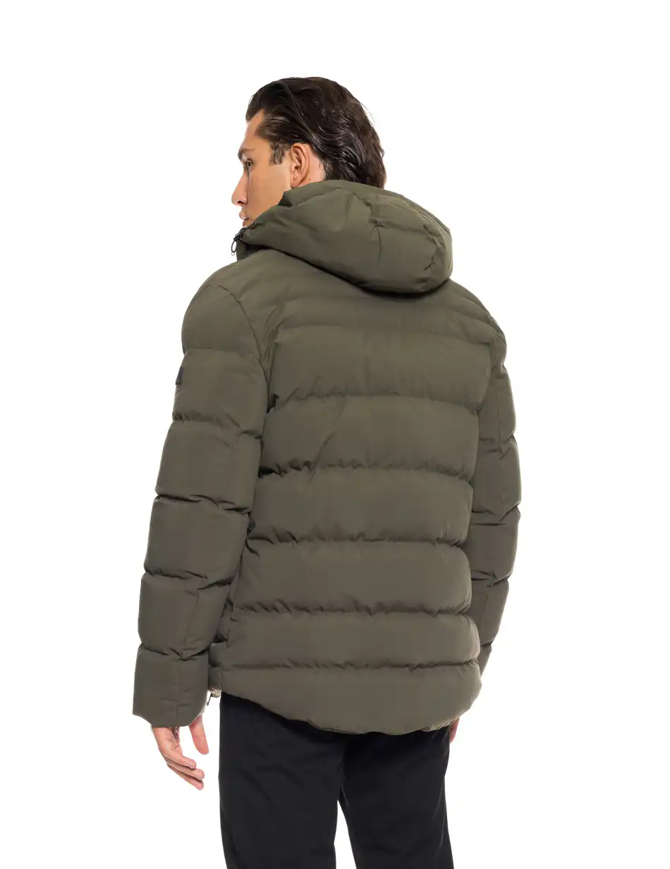 Splendid fashion ανδρικό κοντό μπουφάν με αποσπώμενη κουκούλα 52-201-054 KHAKI