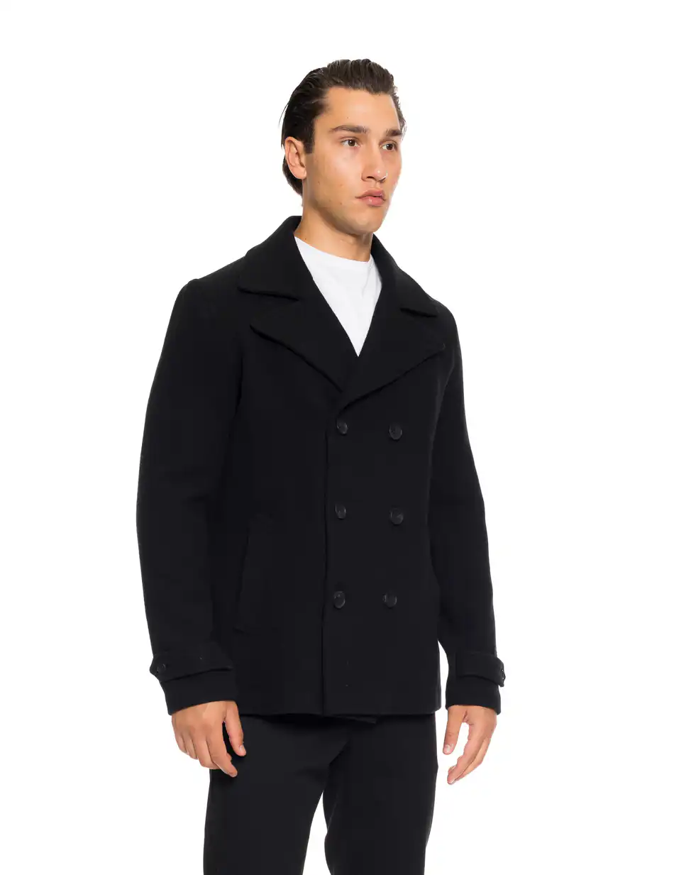 Splendid fashion ανδρικό demi παλτό 52-201-058 BLACK