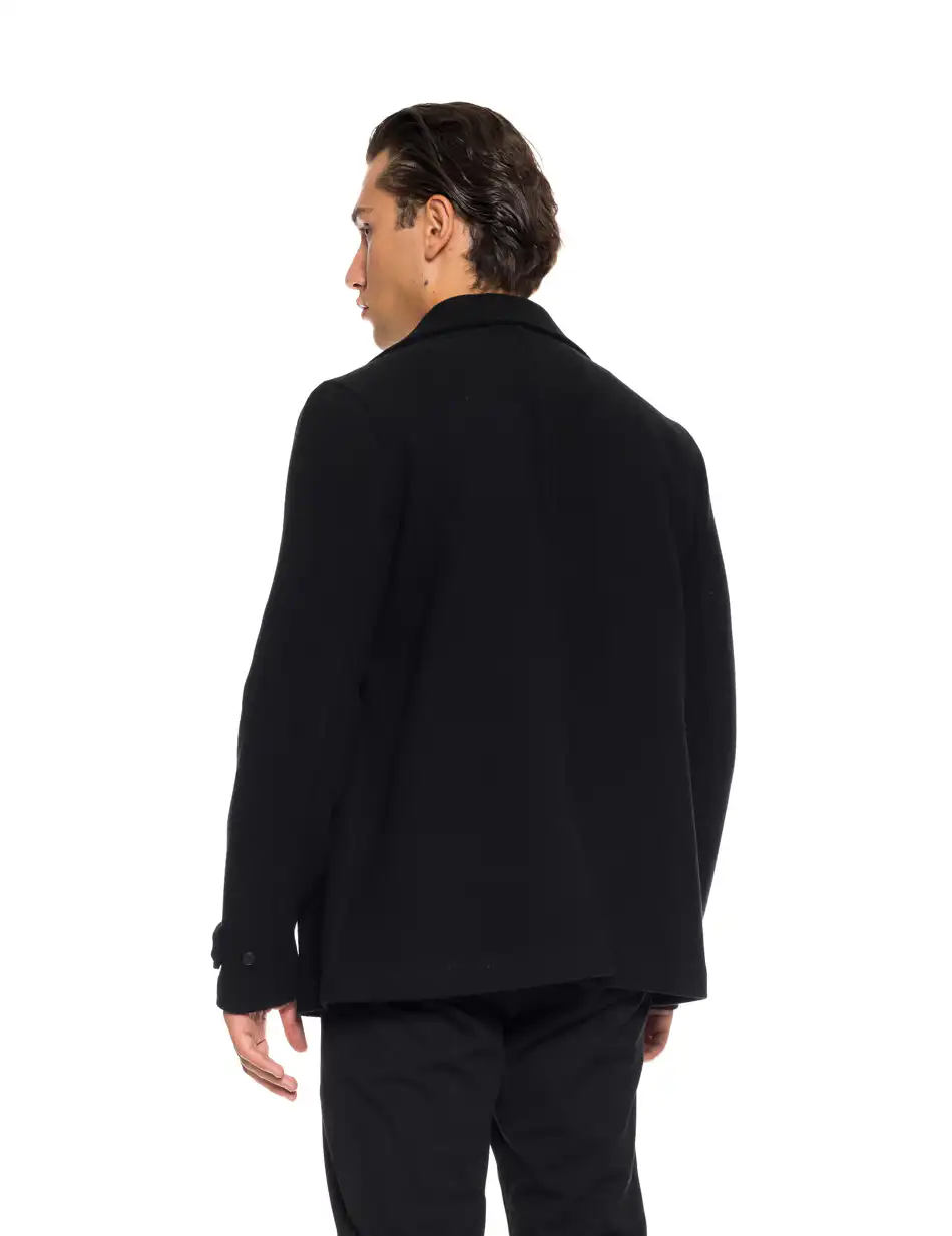 Splendid fashion ανδρικό demi παλτό 52-201-058 BLACK