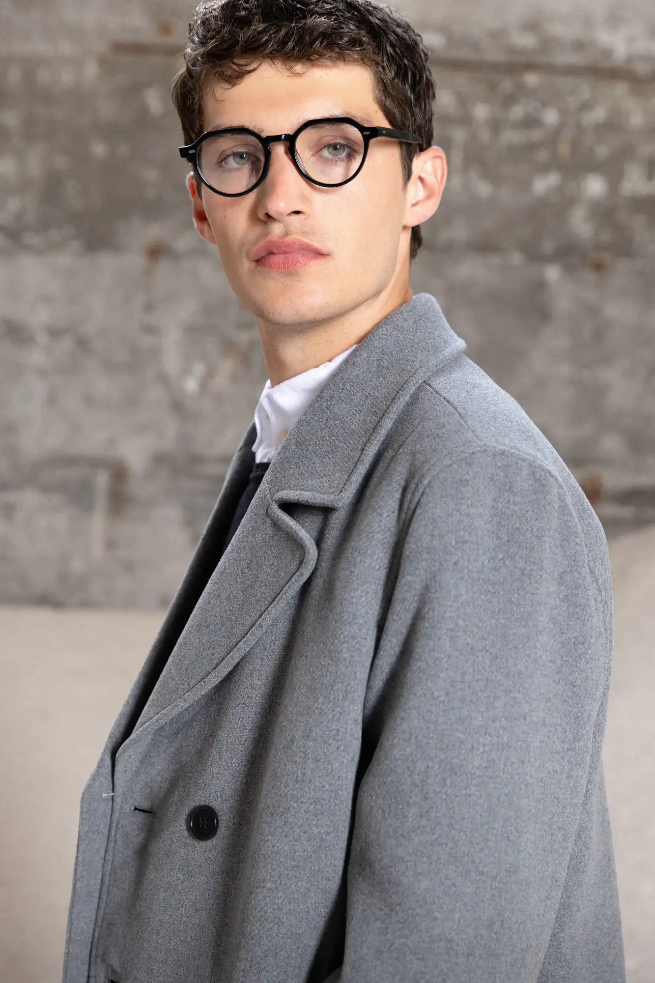 Splendid fashion ανδρικό demi παλτό 52-201-058 GREY