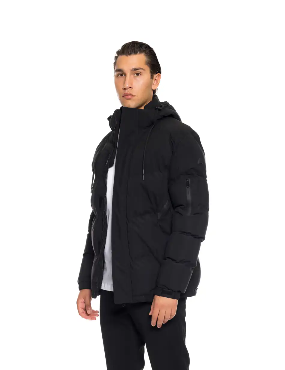 Splendid fashion ανδρικό demi μπουφάν με κουκούλα 52-201-067 BLACK