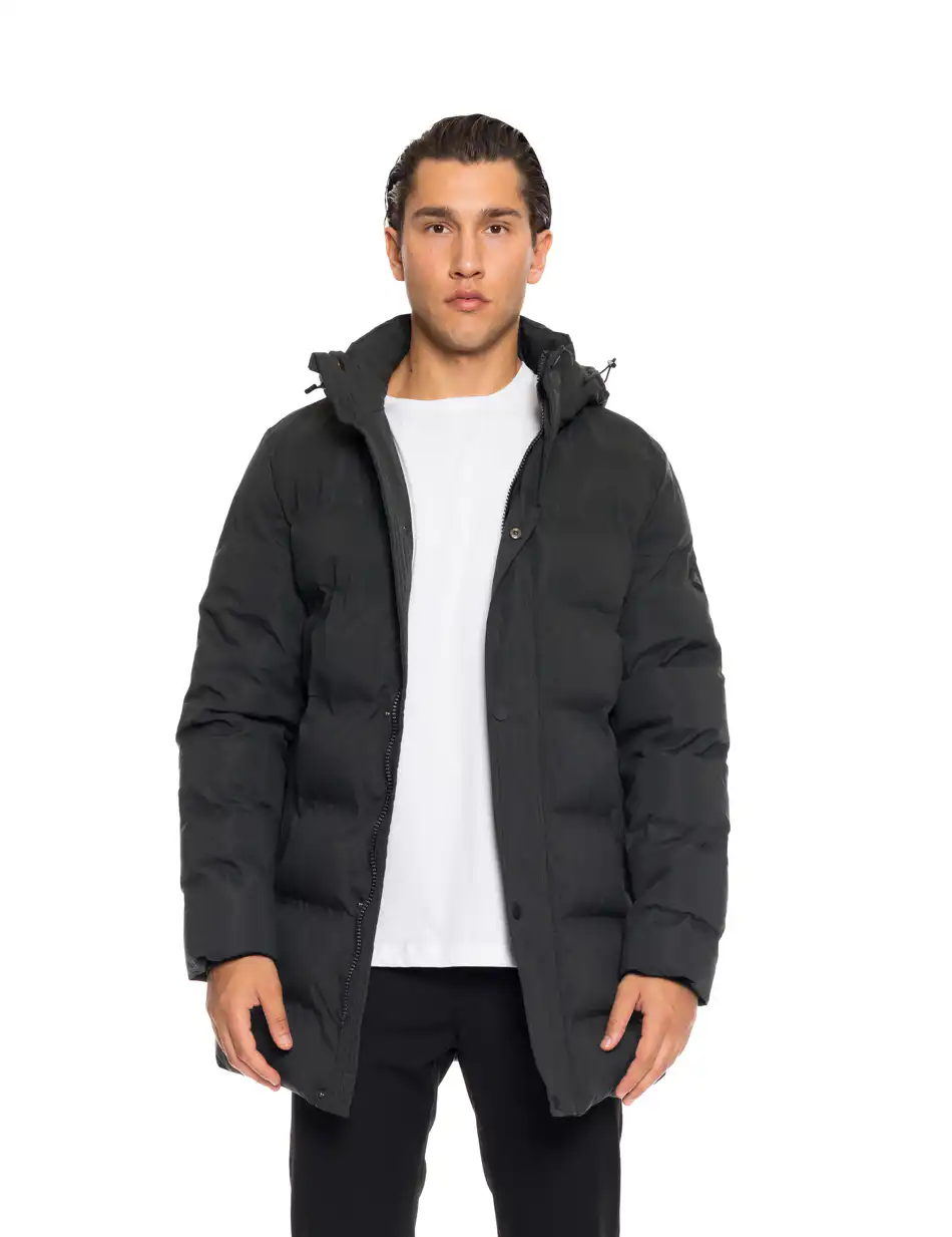 Splendid fashion ανδρικό demi μπουφάν με αποσπώμενη κουκούλα 52-201-085 DK GREEN