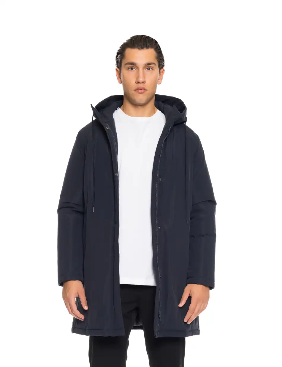 Biston fashion ανδρικό demi μπουφάν με ενσωματωμένη κουκούλα 52-201-098 NAVY