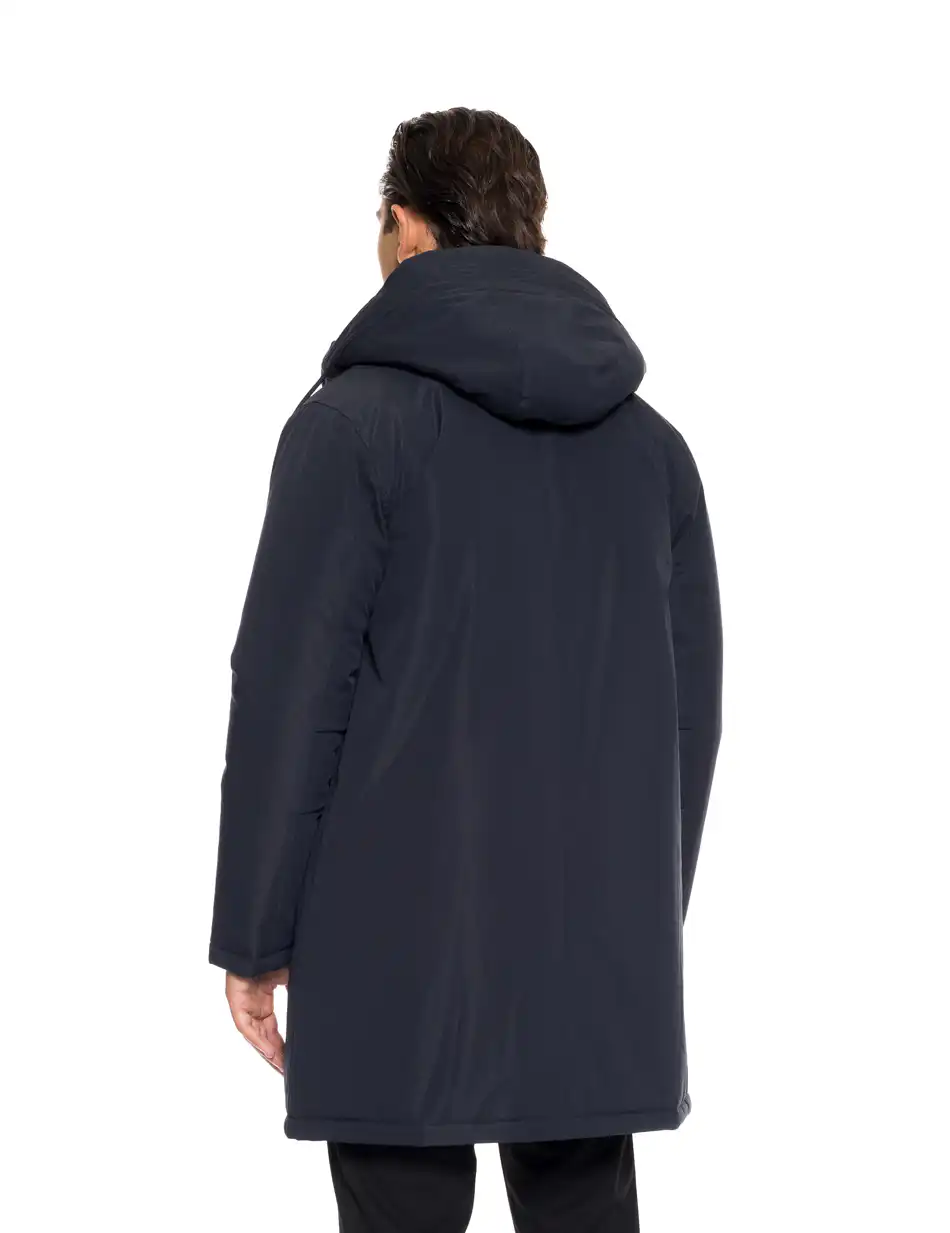 Biston fashion ανδρικό demi μπουφάν με ενσωματωμένη κουκούλα 52-201-098 NAVY