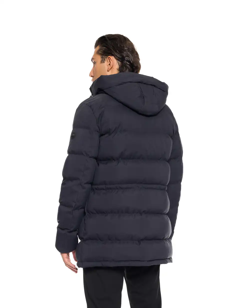 B' Ανδρικό demi μπουφάν με ενσωματωμένη κουκούλα 52-201-107 NAVY