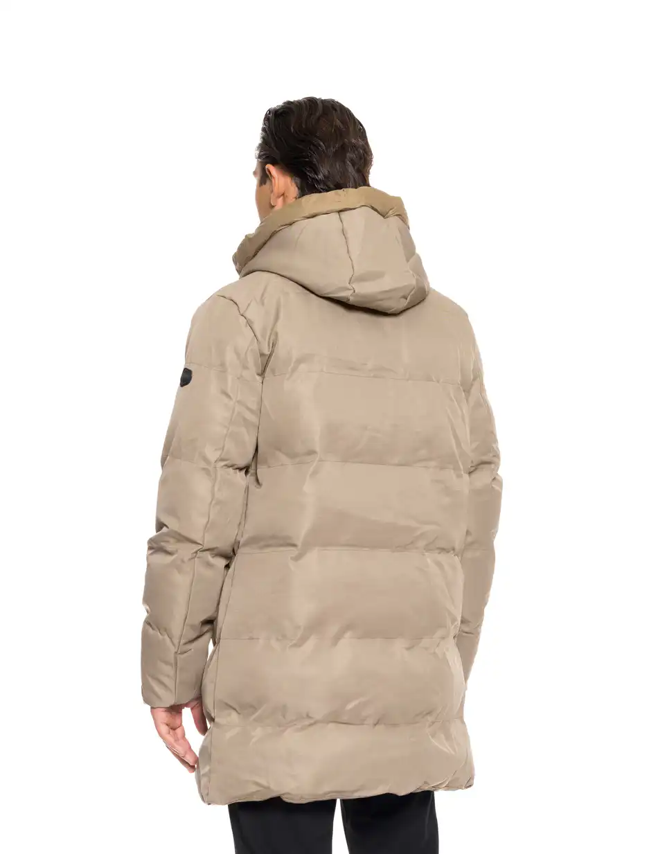 Biston fashion ανδρικό demi μπουφάν με ενσωματωμένη κουκούλα 52-201-112 BEIGE