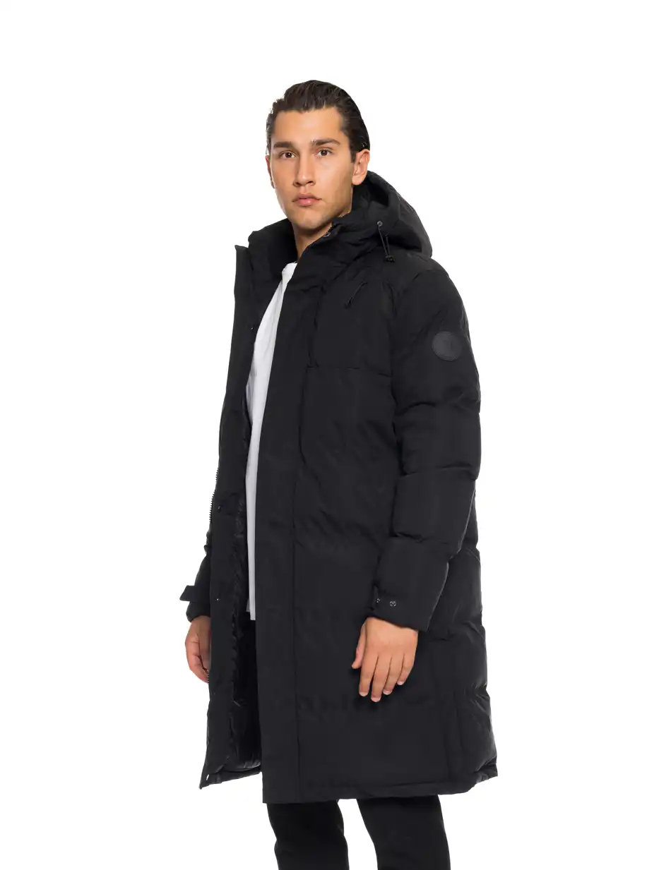 Splendid fashion ανδρικό μακρύ μπουφάν 52-201-116 BLACK