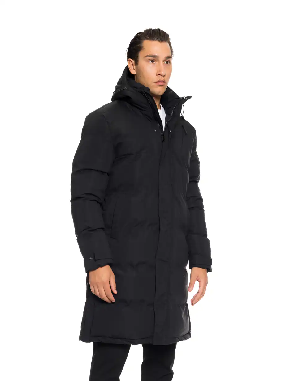 Splendid fashion ανδρικό μακρύ μπουφάν 52-201-116 BLACK