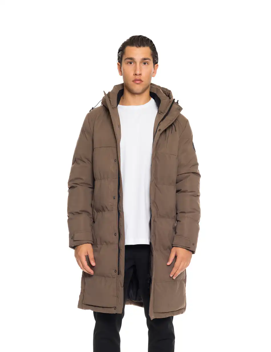 Splendid fashion ανδρικό μακρύ μπουφάν 52-201-116 CAMEL