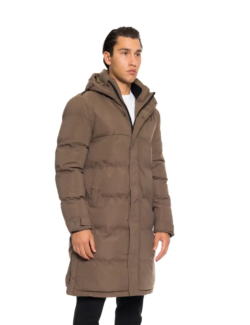 Splendid fashion ανδρικό μακρύ μπουφάν 52-201-116 CAMEL