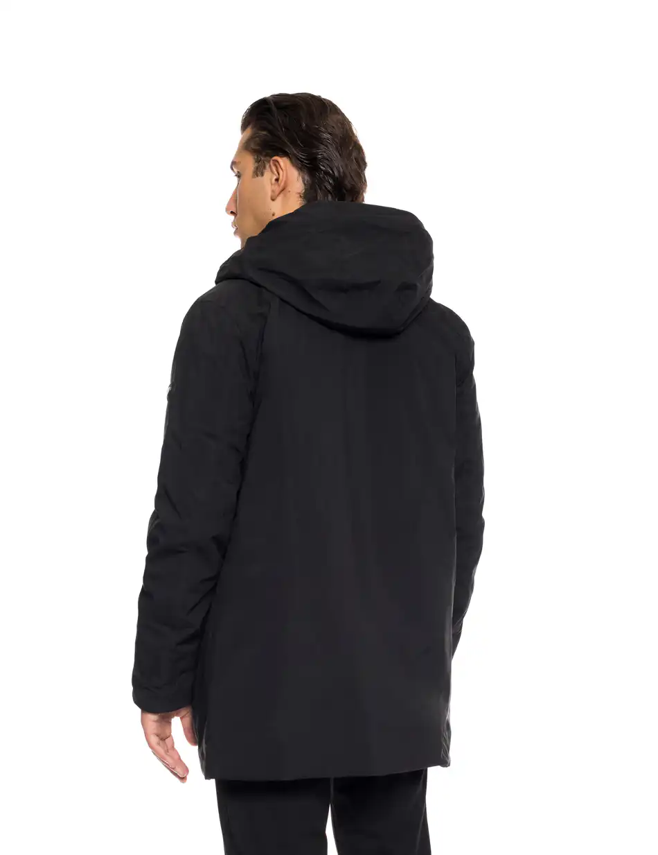 Biston fashion ανδρικό demi μπουφάν με ενσωματωμένη κουκούλα 52-201-121 BLACK