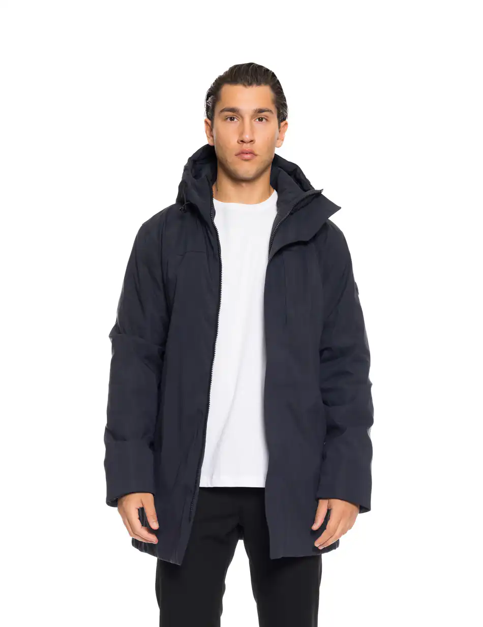 Biston fashion ανδρικό demi μπουφάν με ενσωματωμένη κουκούλα 52-201-121 NAVY