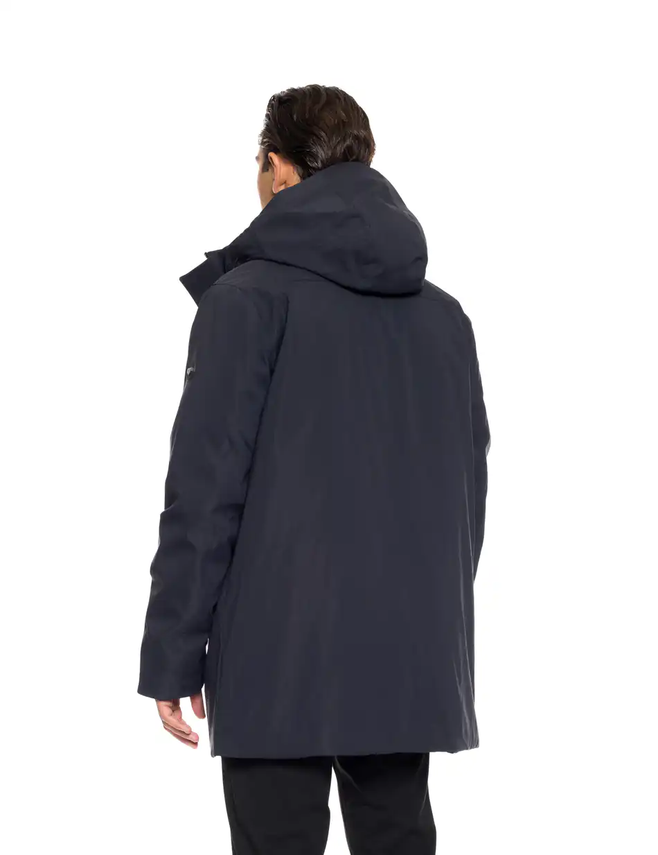 Biston fashion ανδρικό demi μπουφάν με ενσωματωμένη κουκούλα 52-201-121 NAVY