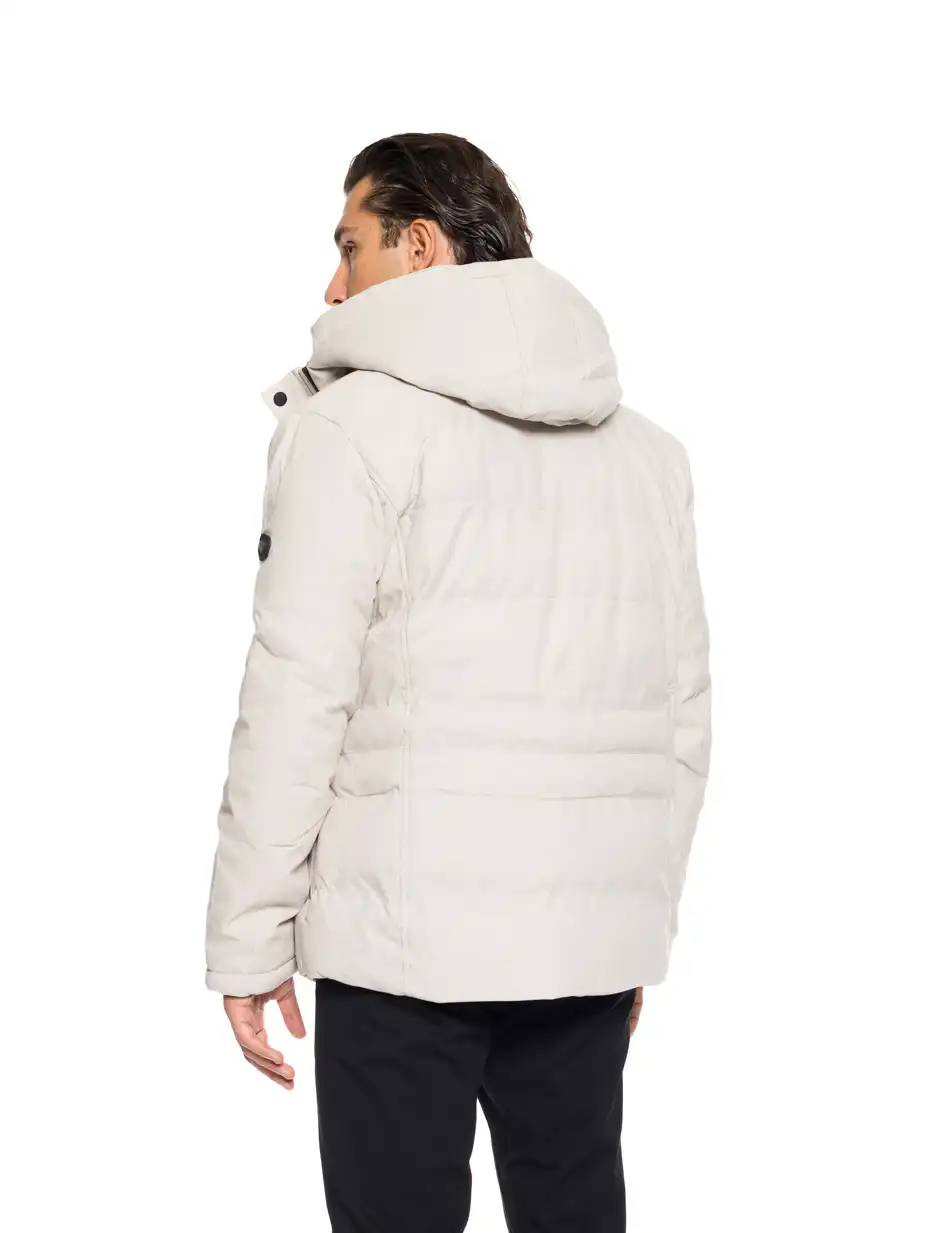 Biston fashion ανδρικό κοντό μπουφάν με αποσπώμενη κουκούλα 52-201-122 ICE