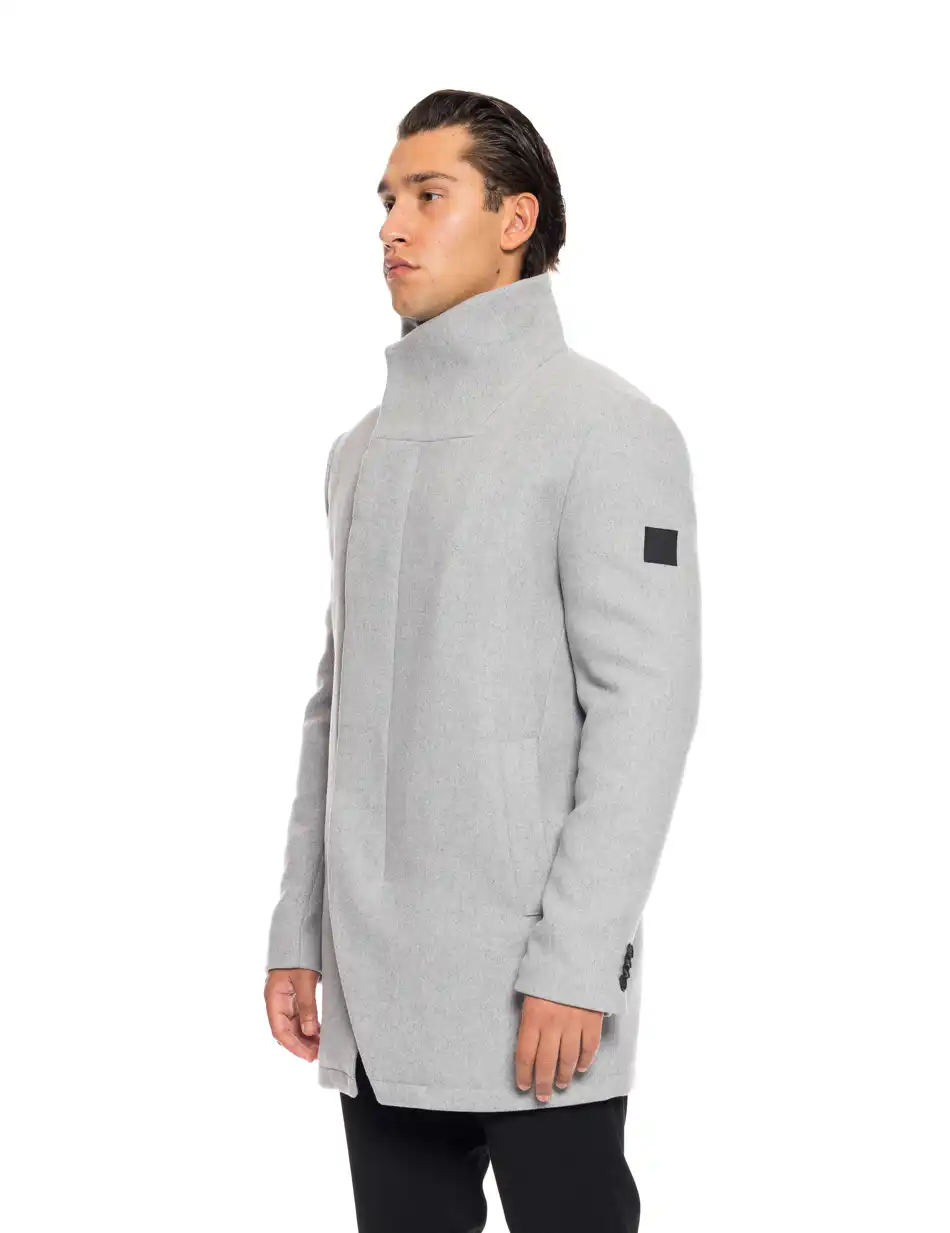 Splendid fashion ανδρικό demi παλτό με γιακά 52-201-124 LT GREY