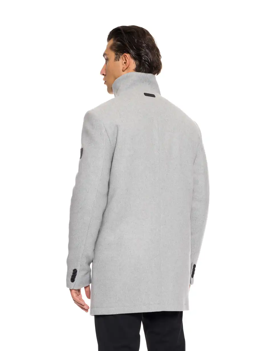 Splendid fashion ανδρικό demi παλτό με γιακά 52-201-124 LT GREY