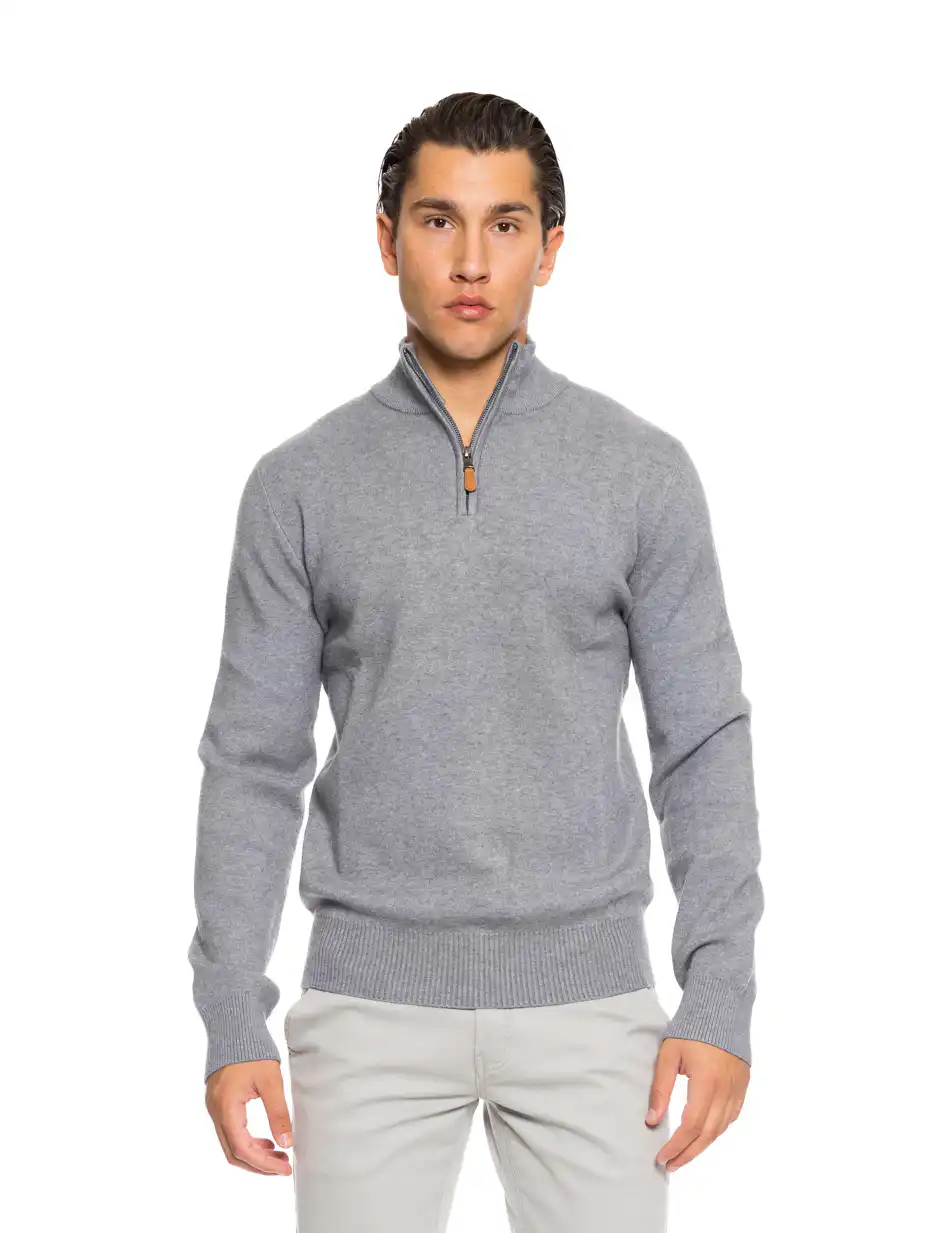 Biston fashion ανδρική πλεχτή μπλούζα 52-206-004 DK GREY