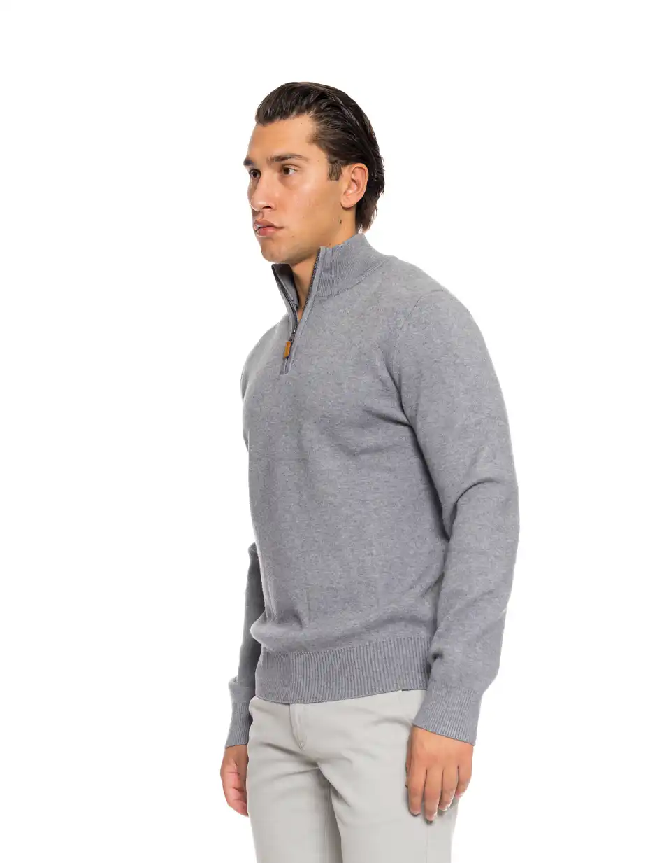 Biston fashion ανδρική πλεχτή μπλούζα 52-206-004 DK GREY