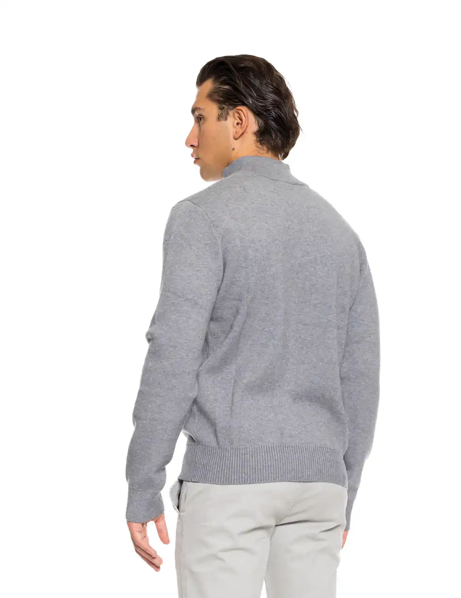 Biston fashion ανδρική πλεχτή μπλούζα 52-206-004 DK GREY