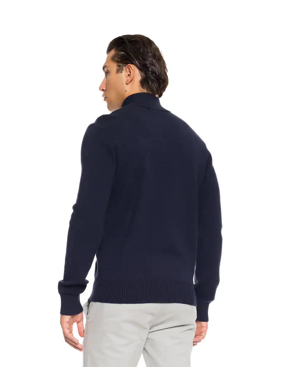 Biston fashion ανδρική πλεχτή μπλούζα 52-206-004 NAVY