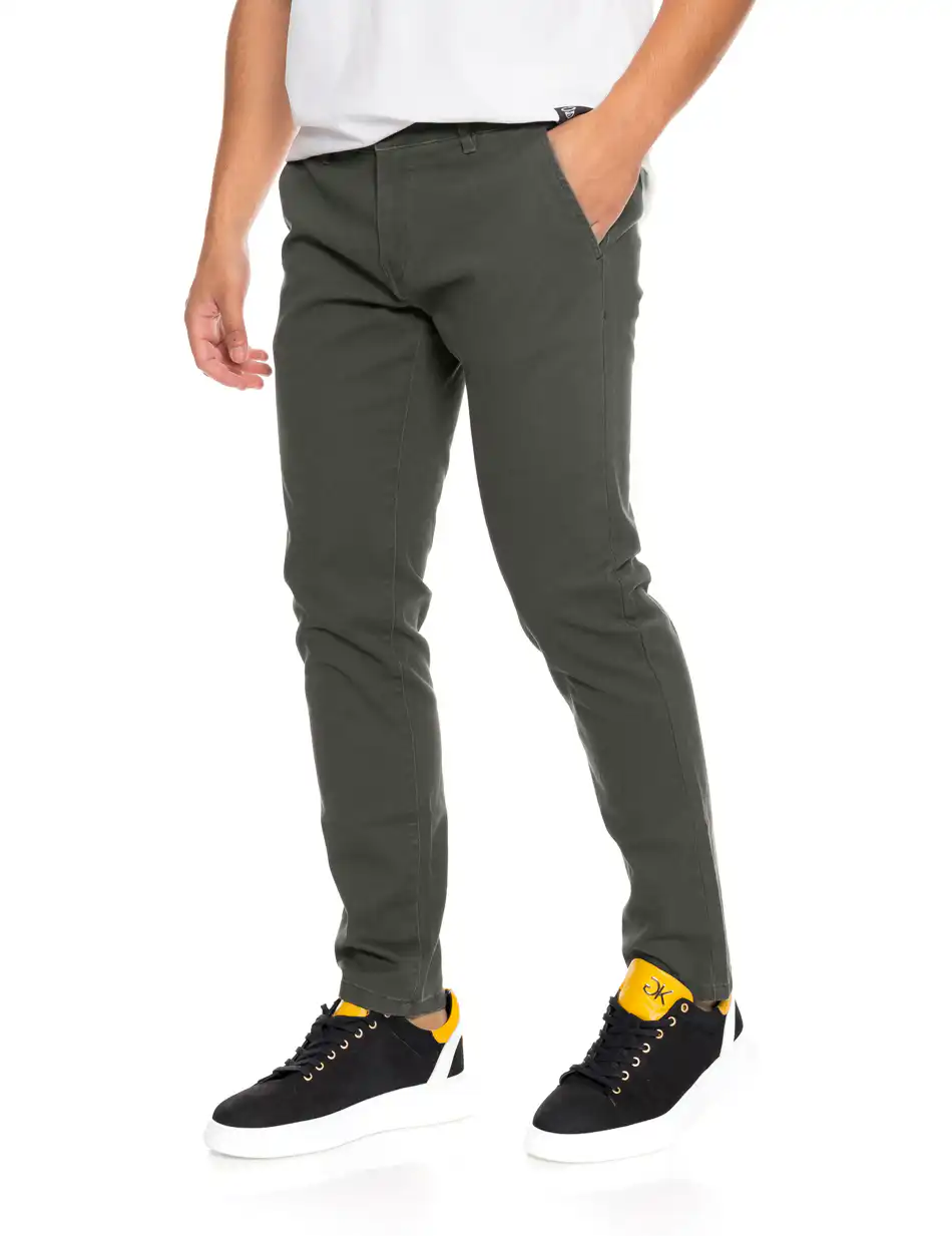Biston fashion ανδρικό chinos παντελόνι 52-241-002 DK GREEN
