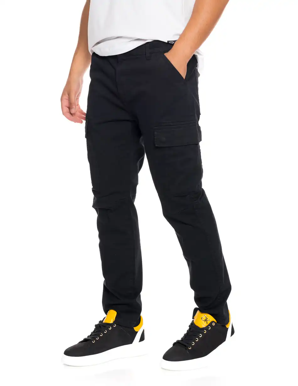 Splendid fashion ανδρικό παντελόνι cargo 52-241-005 BLACK