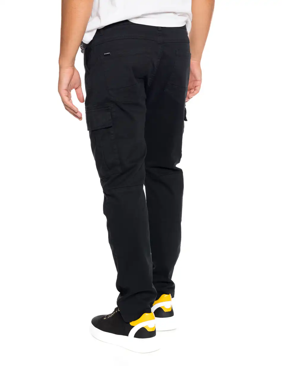 Splendid fashion ανδρικό παντελόνι cargo 52-241-005 BLACK
