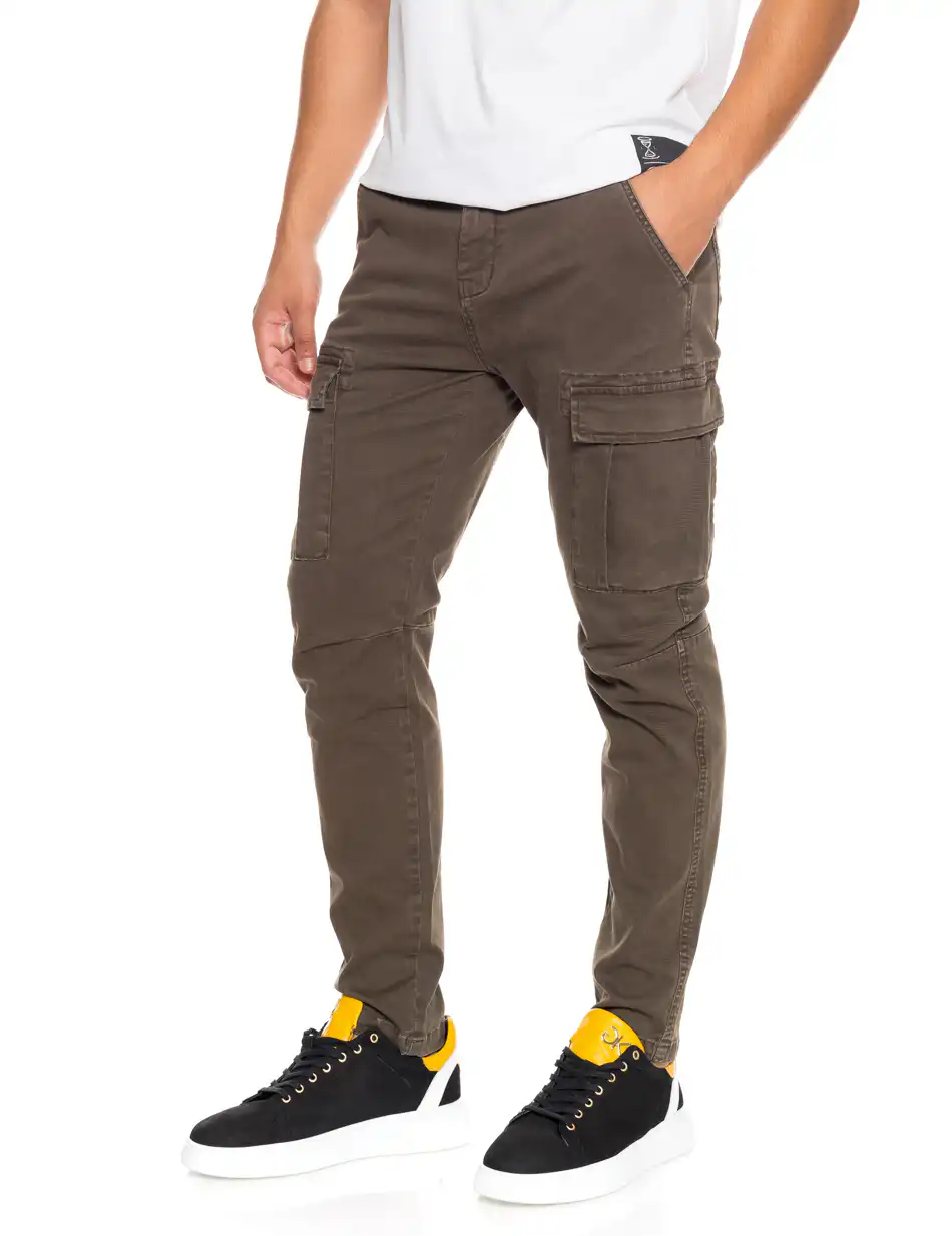 Splendid fashion ανδρικό παντελόνι cargo 52-241-005 KHAKI