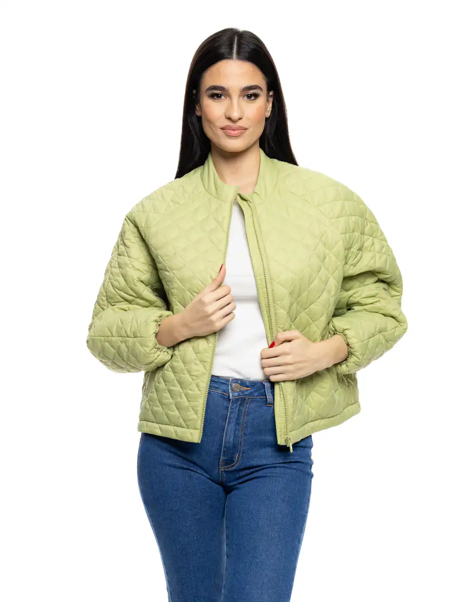 S' Γυναικείο κοντό μπουφάν 53-101-016 GREEN