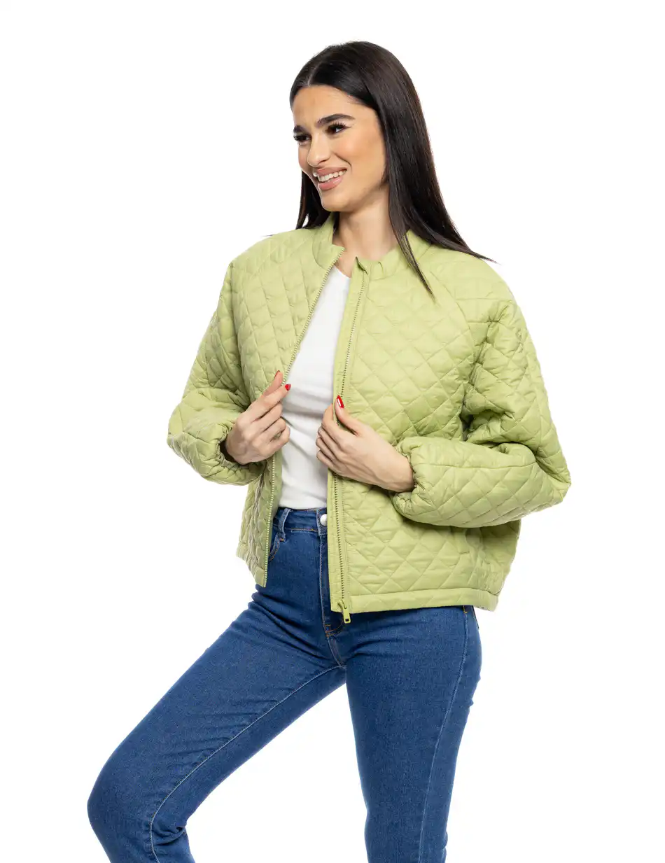 S' Γυναικείο κοντό μπουφάν 53-101-016 GREEN
