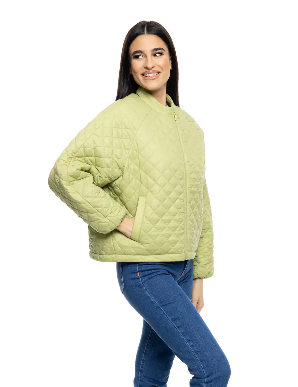 S' Γυναικείο κοντό μπουφάν 53-101-016 GREEN