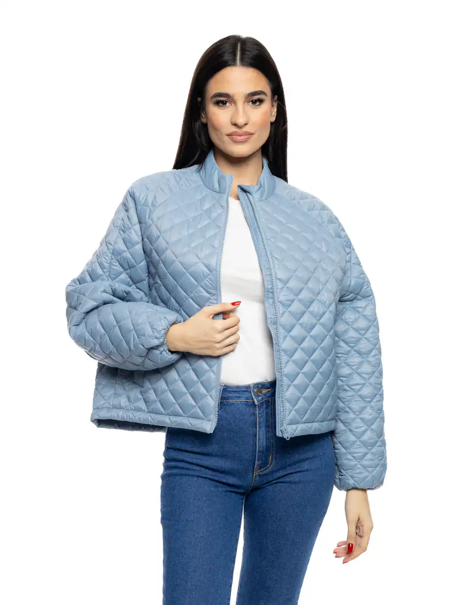 S' Γυναικείο κοντό μπουφάν 53-101-016 BLUE