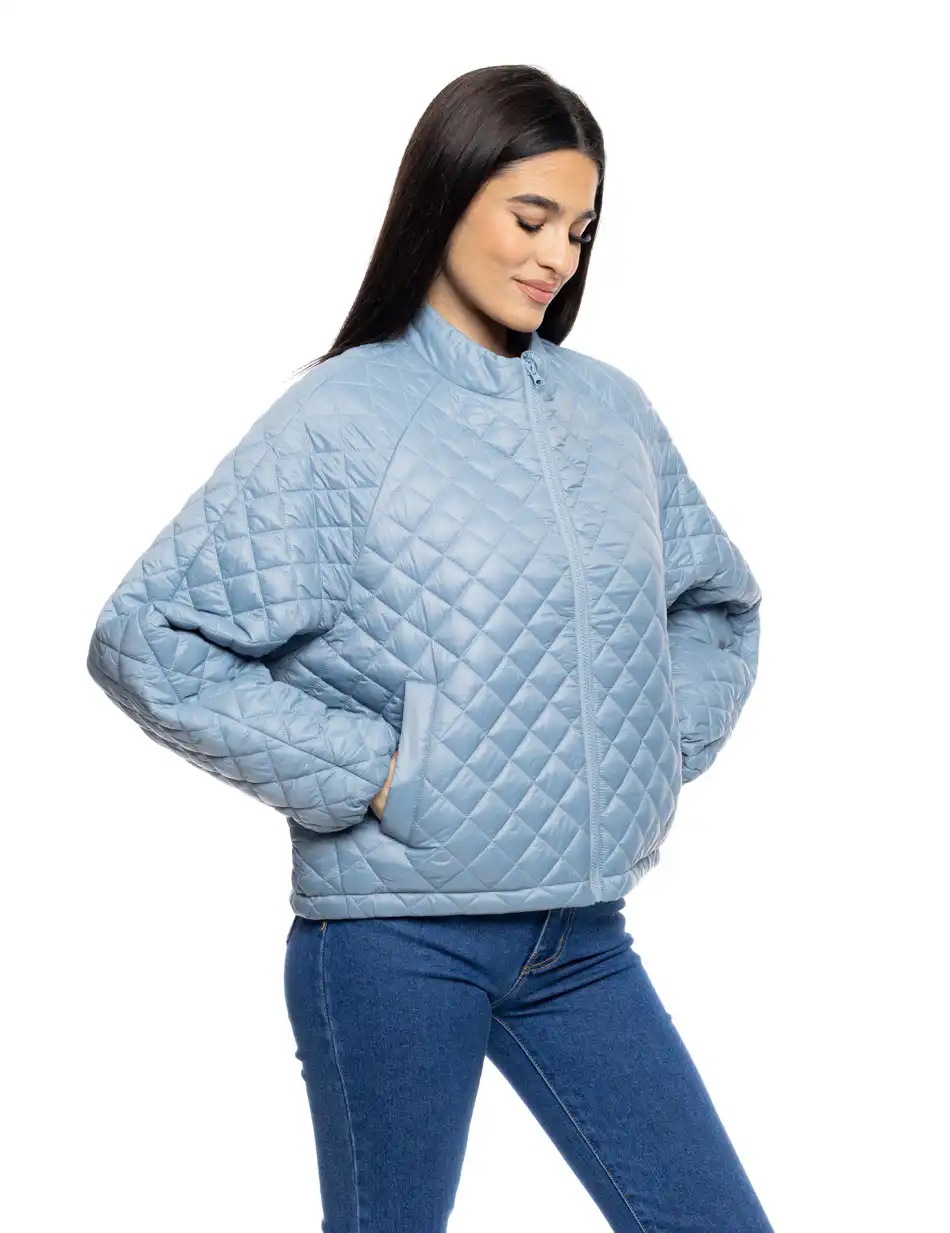 S' Γυναικείο κοντό μπουφάν 53-101-016 BLUE