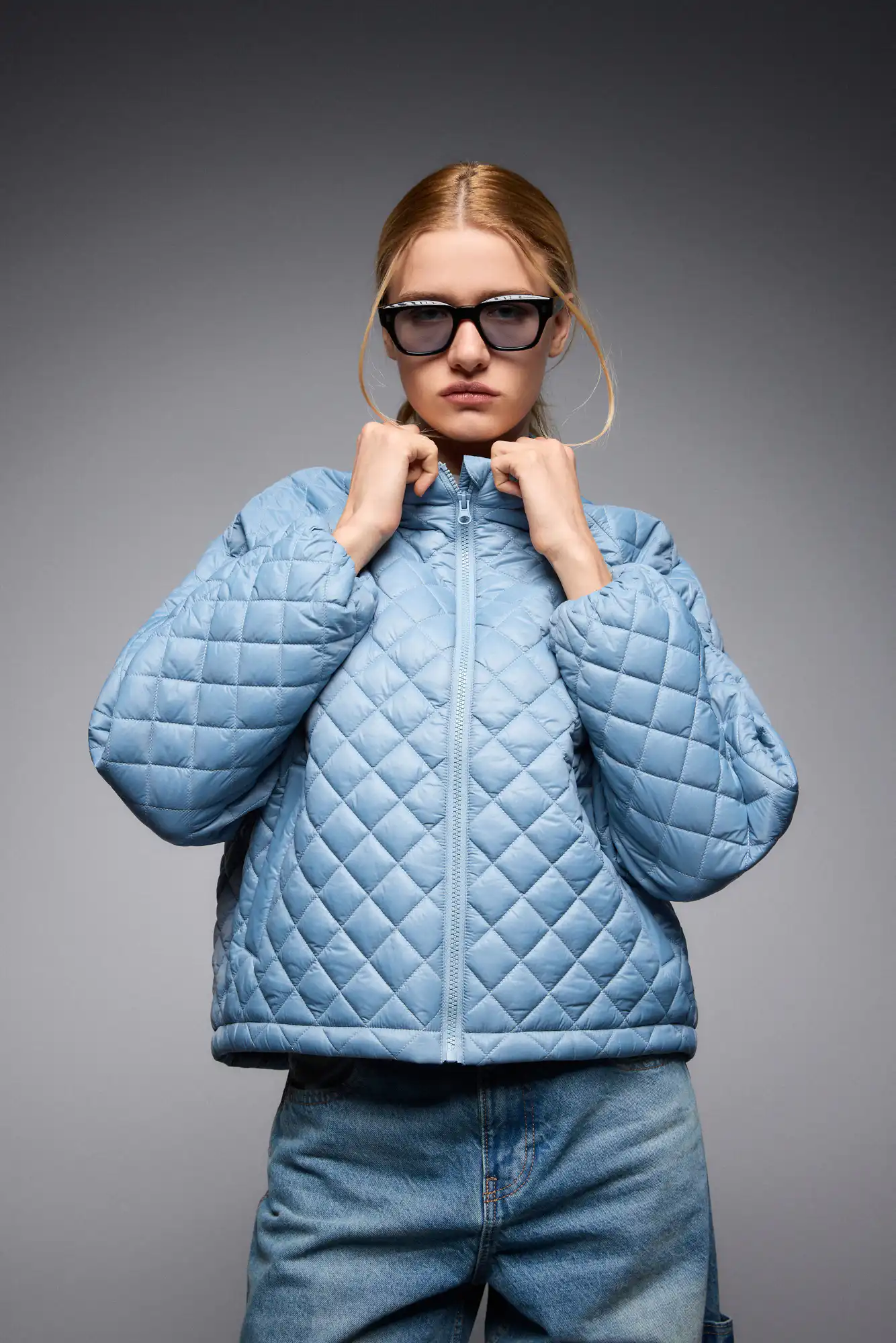 S' Γυναικείο κοντό μπουφάν 53-101-016 BLUE