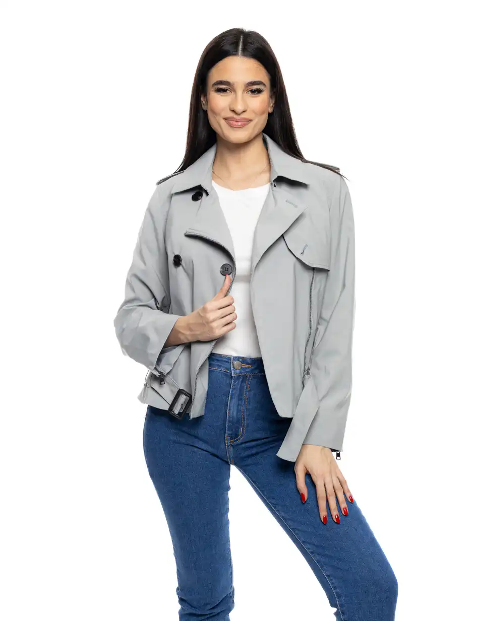 B' Γυναικεία demi καμπαρντίνα 53-101-018 GREY