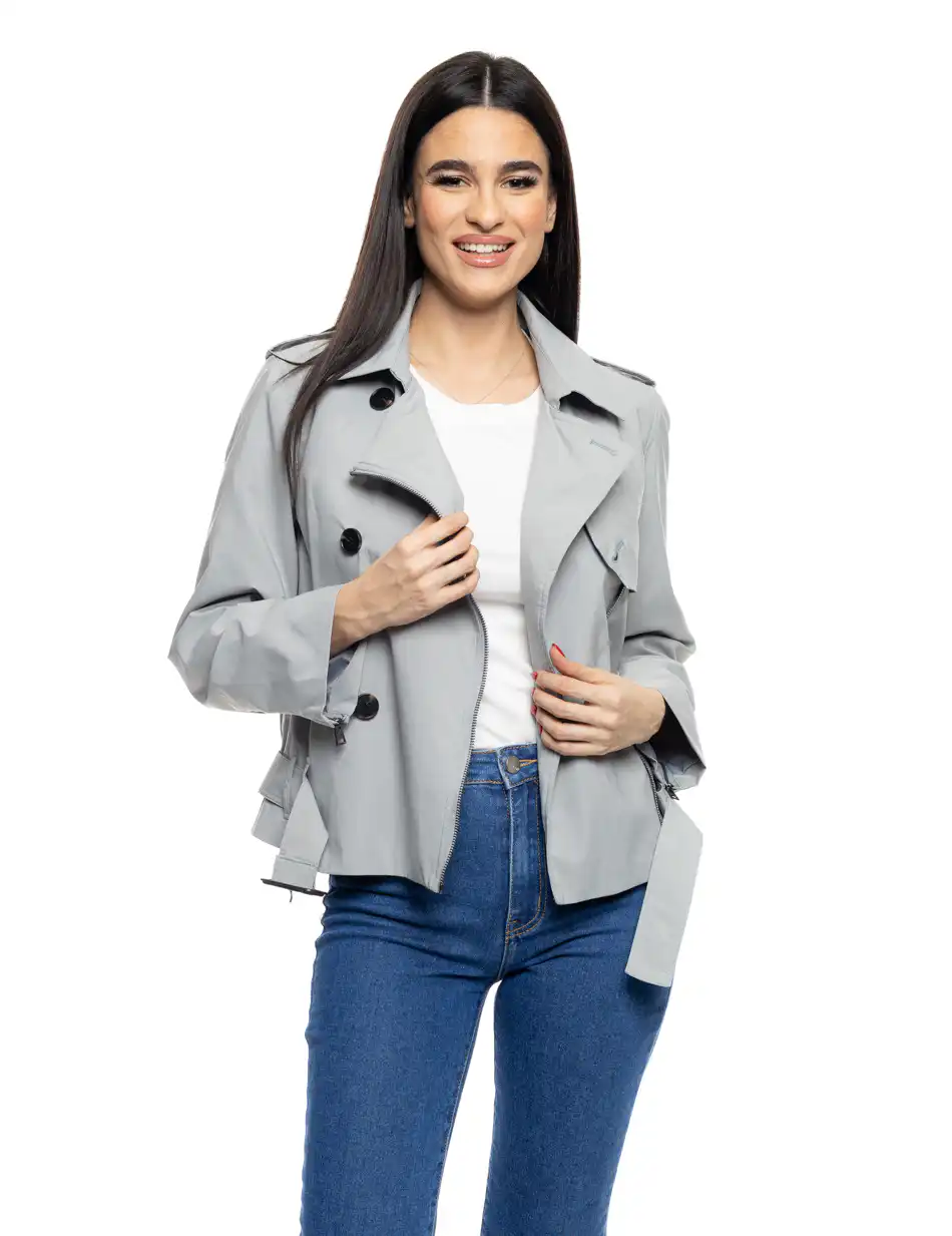 B' Γυναικεία demi καμπαρντίνα 53-101-018 GREY