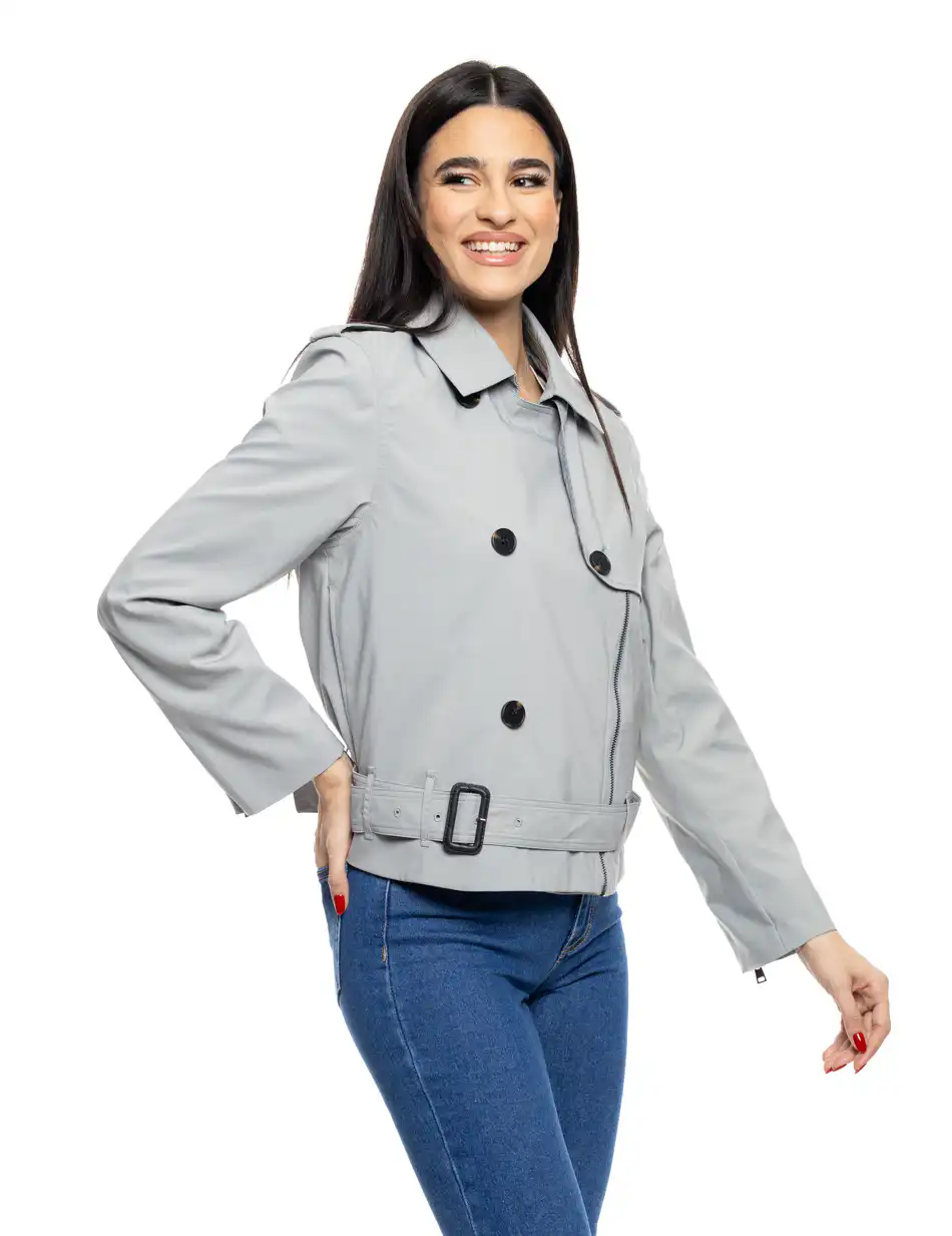 B' Γυναικεία demi καμπαρντίνα 53-101-018 GREY