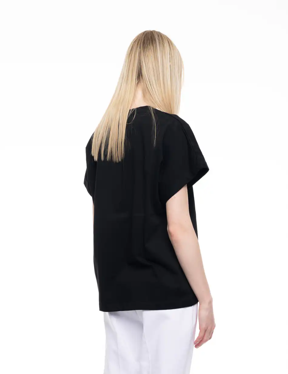 B' Γυναικείο μπλουζάκι με τύπωμα ''BELIEVE'' 53-106-005 BLACK