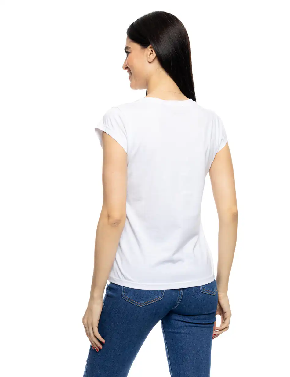 S' Γυναικείο t-shirt με τύπωμα ''CHERRY'' 53-106-014 WHITE