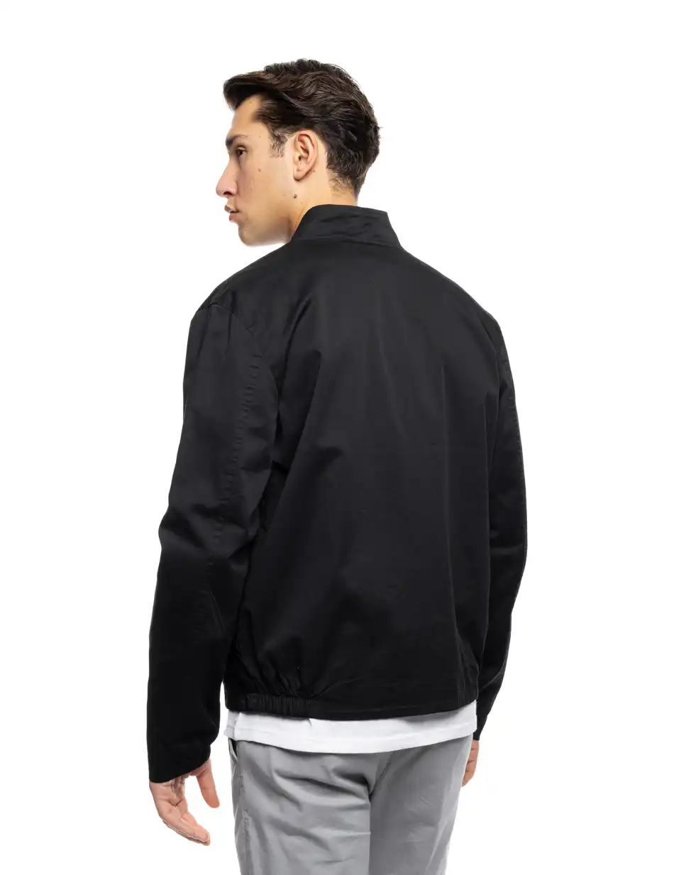 B' Ανδρικό βαμβακερό πανωφόρι 53-201-003 BLACK