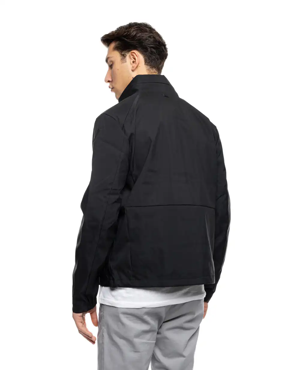 B' Ανδρικό κοντό πανωφόρι με κρυφή κουκούλα 53-201-004 BLACK