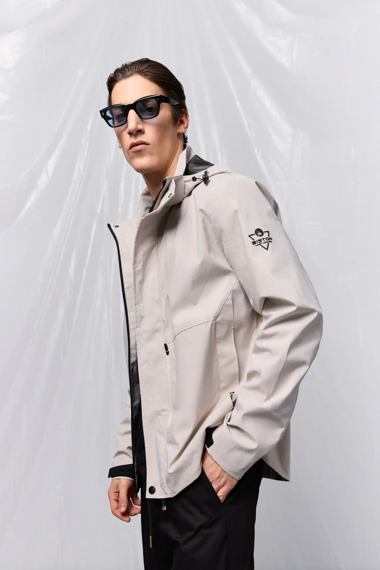 B' Ανδρικό κοντό μπουφάν με ενσωματωμένη κουκούλα 53-201-013 ICE